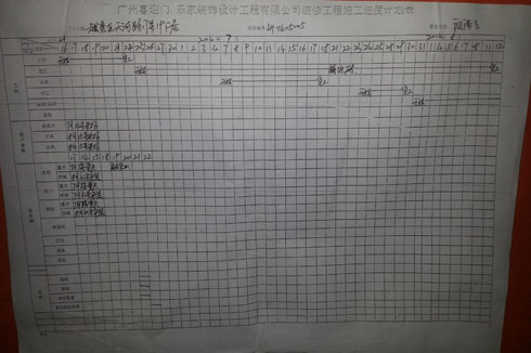 工地工艺-施工进度表